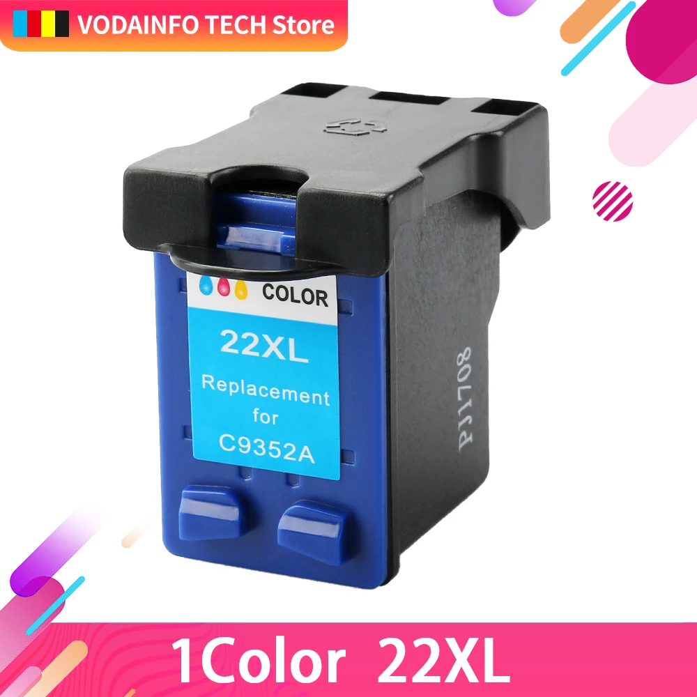 

QSYRAINBOW Refill 21 22 XL Ink Cartridge 21xl Replacement for HP 21 for hp21 ink cartridge 22XL F2180 F2280 3910 3915 D2320