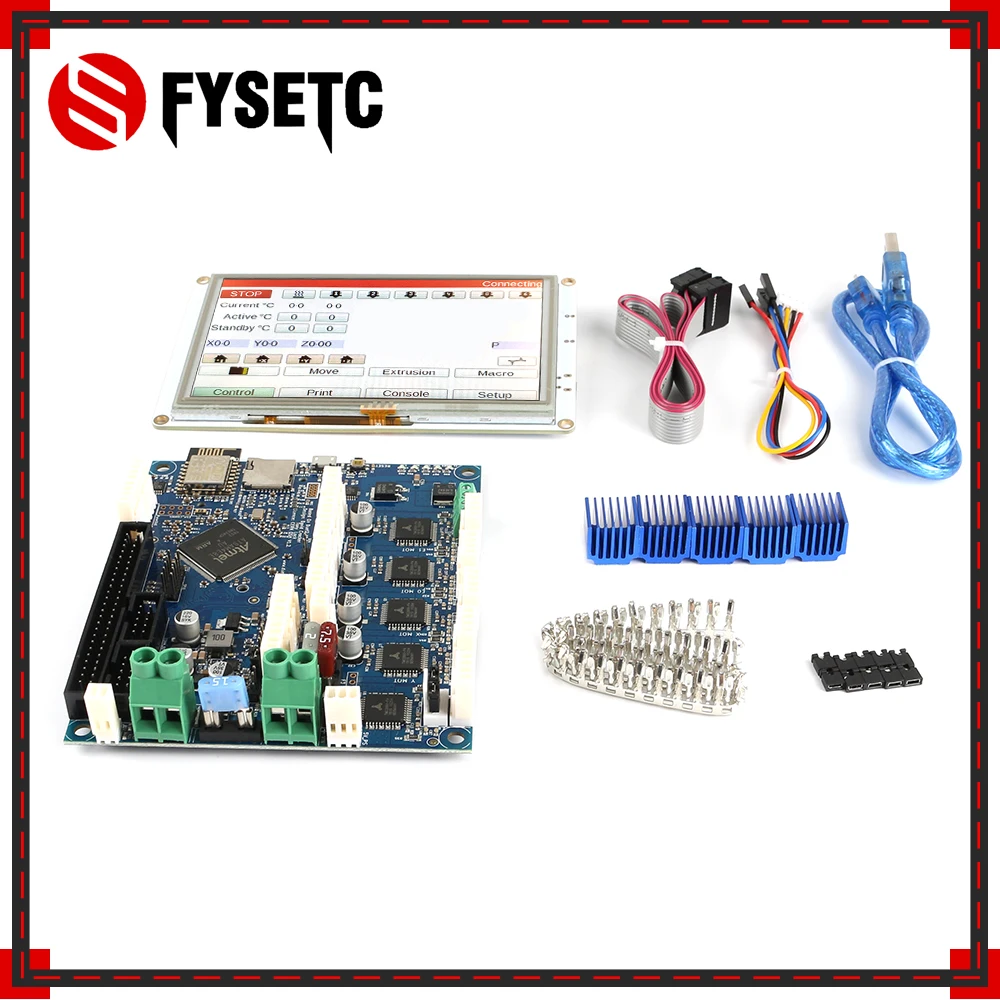 Duet 2 Wifi V1.04 Clone DuetWifi усовершенствованная 32 битная электроника с 5 дюймовым PanelDue 5i