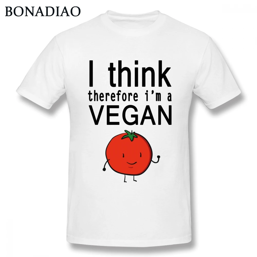 Топ Дизайн Новое поступление Повседневная футболка Vegan Tomato для мужчин 3D принт