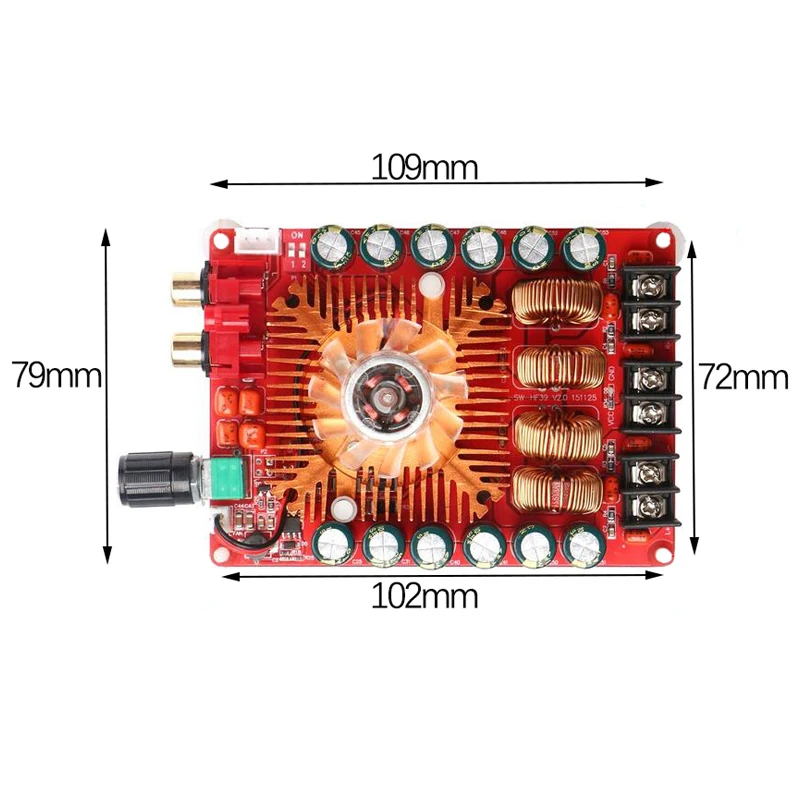TDA7498E High Power Digital Amplifier Board Dual Channel 2*160W Stereo Audio Amplifiers Module  Support BTL Mode amplificado amp