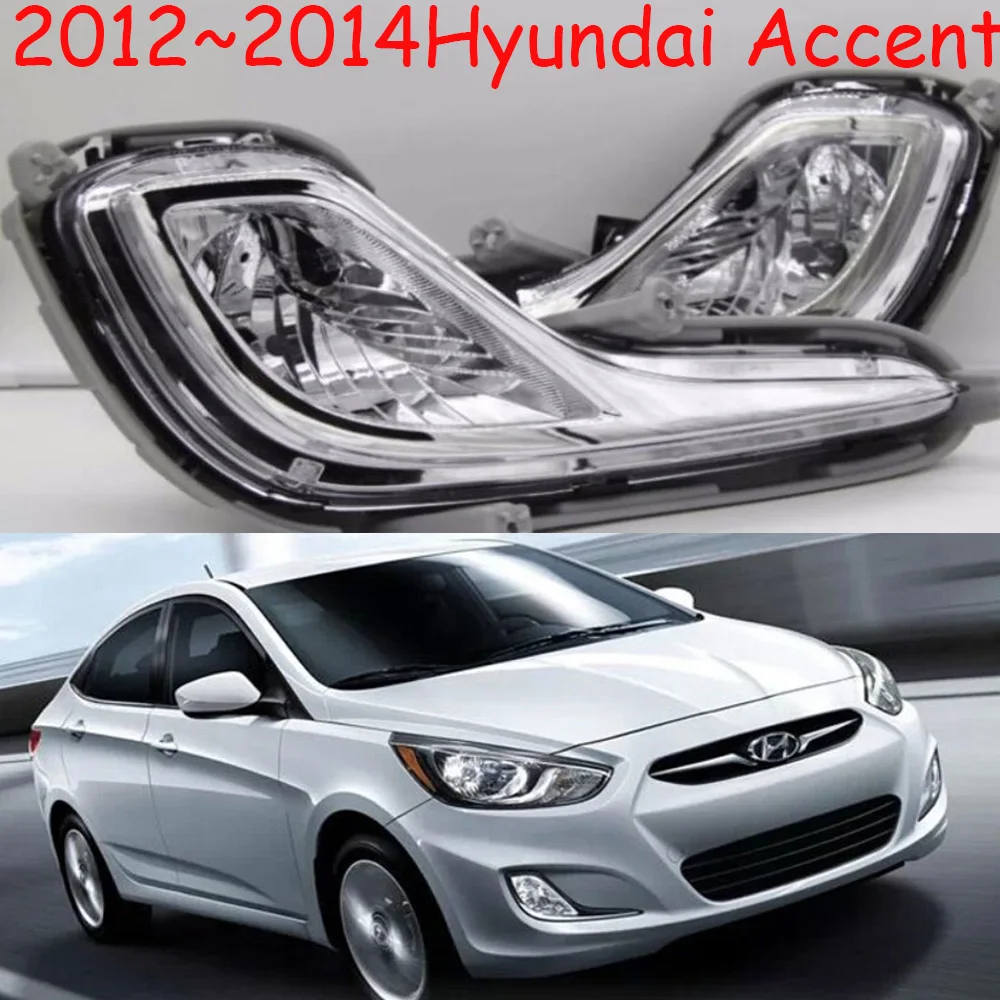 Один комплект, автомобильный бампер, лампа для hyundai Accent, противотуманный светильник, solaris, 2012~ лет, галогенные 4300 K, автомобильные аксессуары, декоративный головной светильник