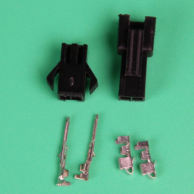 10 комплектов sm2.54mm 2 P автомобильные электрические мужские и женские концевые