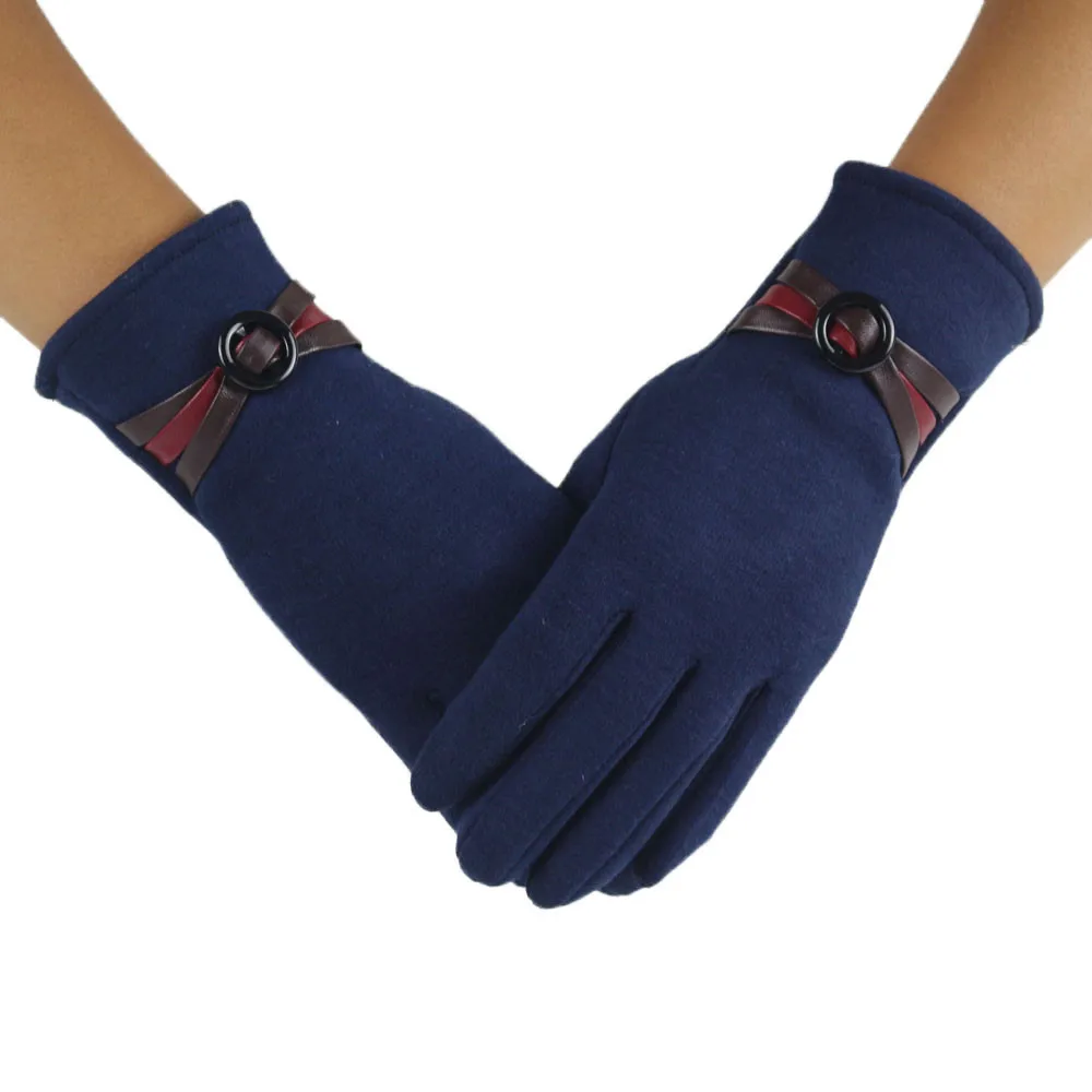 Guantes invierno mujer, женские теплые перчатки, мягкие, на запястье, толстые, варежки, полный палец, новинка, перчатки для экрана, удобные, mitaines femme