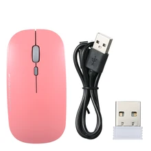 2,4G 1600 dpi usb зарядка мышь Ультра тонкая беспроводная мышь Бесшумная мышь Беспроводная для ноутбука ПК рабочего стола