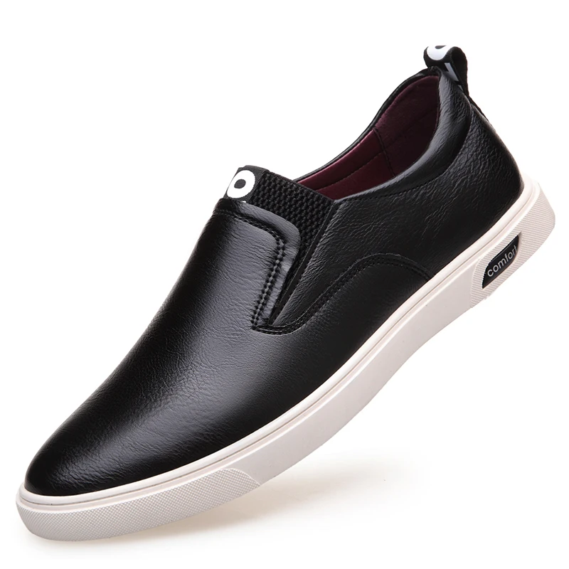 

Mens Casual Shoes Slip On Black Men Flats Sheepskin Leather Shoes Spring Summer Big Size Male Luxury Fashoin Footwear DB0109