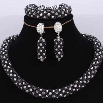 

Traditional Bridal Jewelry Set Black Costume Jewelry Choker Necklace Set Free Shipping Fine Jewelry Sets For Women