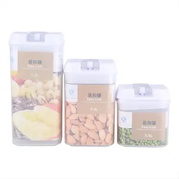 

500/800/1200ML Food Storage Container Plastic Kitchen Refrigerator Noodle Box Multigrain Storage Tank Transparent Sealed Cans