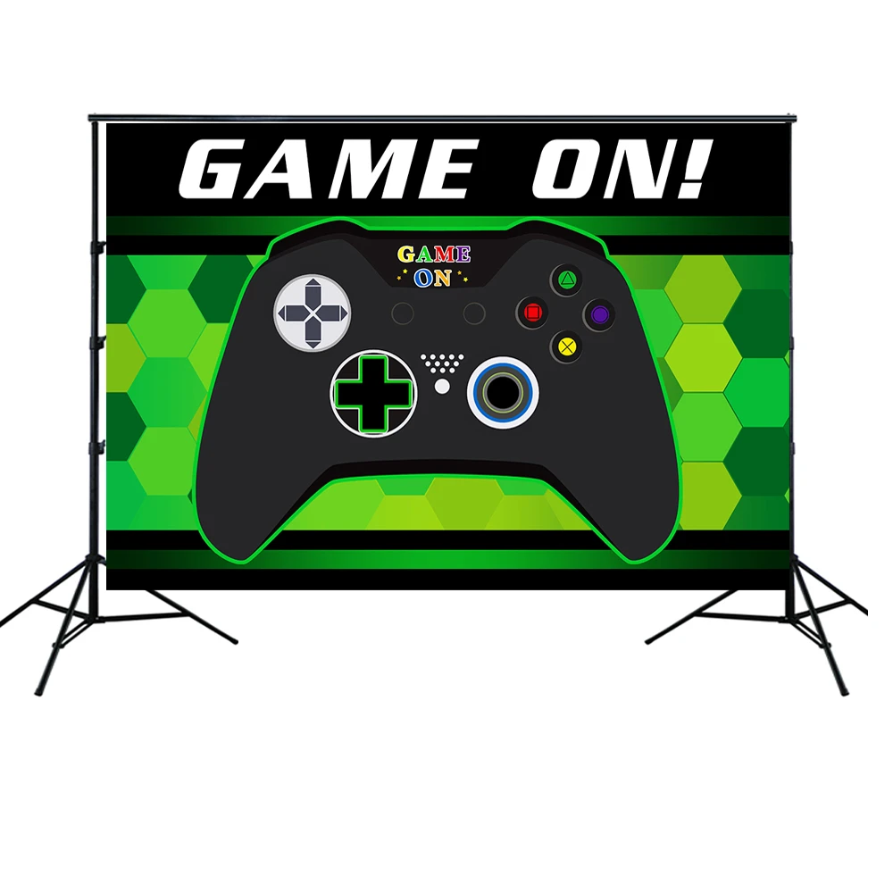 Haoyiyi 5x4ft Video Game On Party Backdrop Retro Gaming Blue Retro Gaming Background Photography Boy Kids Happy Birthday 1st First Baby Shower Cake Smash Table Decoration Photo Shoot Booth Props Haoyiyi 5x4ft Video Game On Party Backdrop Retro Gaming Blue Retro Gaming Background Photography Boy Kids Happy Birthday 1st First Baby Shower Cake Smash Table Decoration Photo Shoot Booth Props