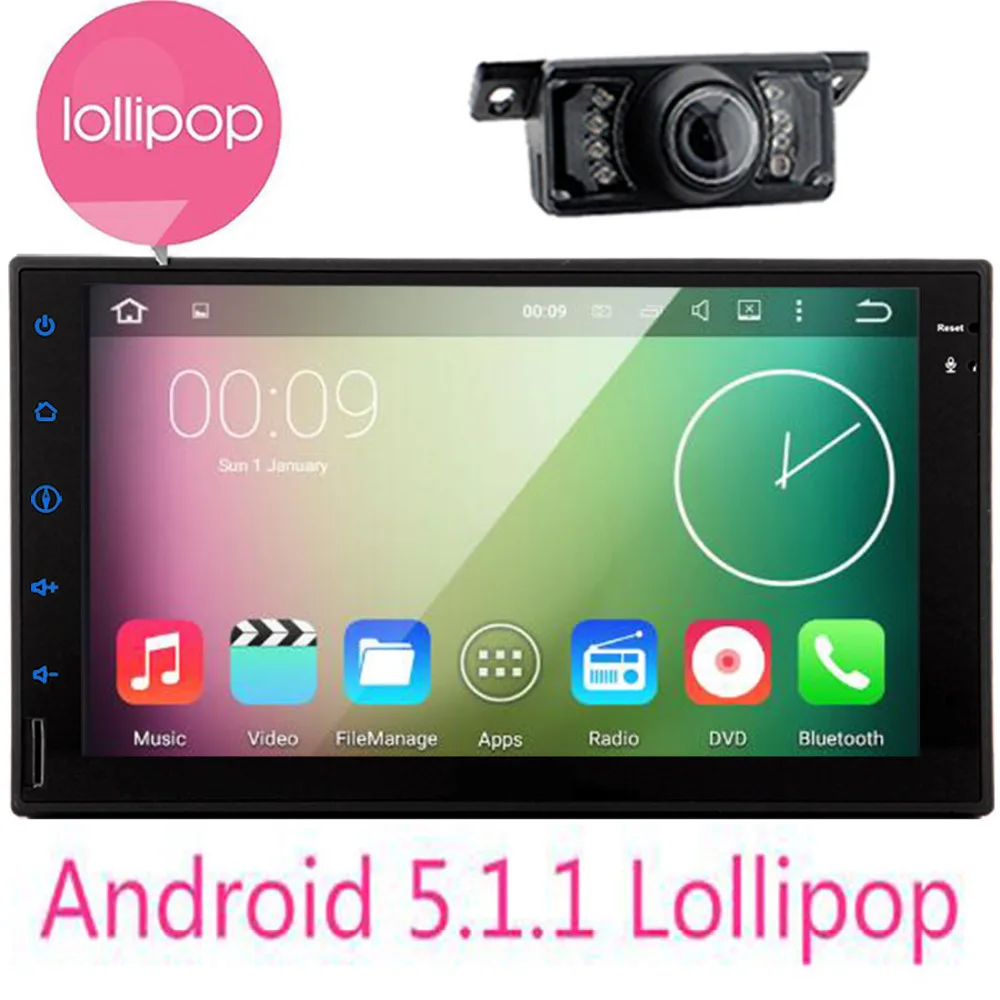 

Android 5.1.1 Car Radio Double 2 Din Car Multimedia Player GPS Navigation video mp4 Player Car 2 din Audio Stereo Auto Head Unit