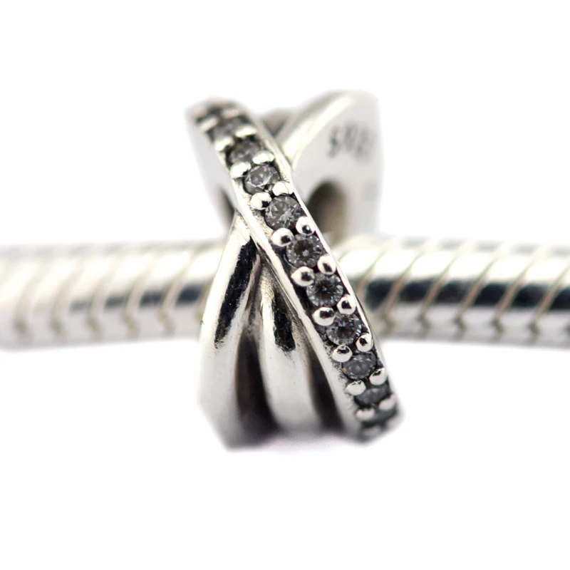 

Galaxy Clear CZ Mirrors Beads Spacer Bead Fit Silver Charm Bracelet & Necklace 925 Sterling-Silver-Jewelry Beads DIY Wholesale