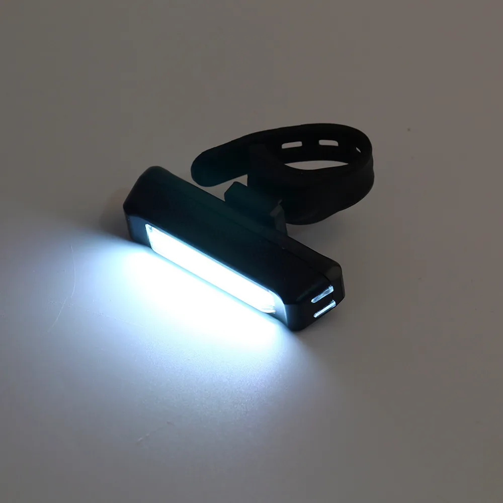 LED USB Перезаряжаемые фар головка вспышки света Велосипедный Спорт велосипед MTB Стоп задний фонарь супер свет 6 режимов 100lm