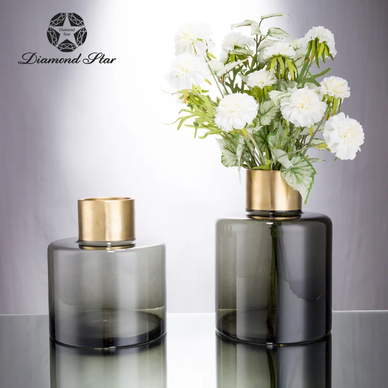Красивые Новые handblown домашний декор цветной стекло цветок Настольная Ваза|Вазы| |