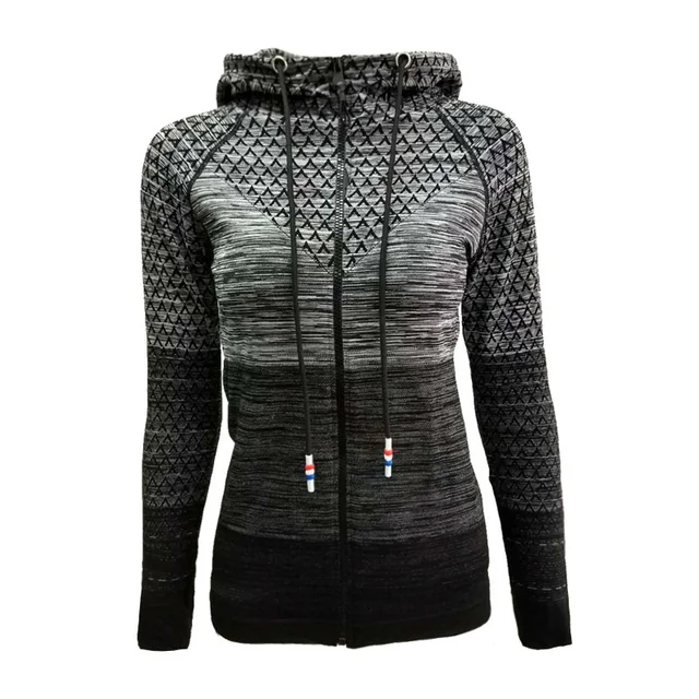 Special Price Hooded Women's Yoga Shirts Long Sleeve Front Zipper Yoga Top Sportswear Quick Dry Tracksuit Women Running Jacket