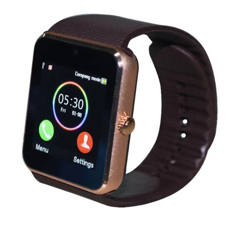 GT08 Bluetooth Смарт-часы с поддержкой TF sim-карты пассометром камера вызов Smartwatch для IOS