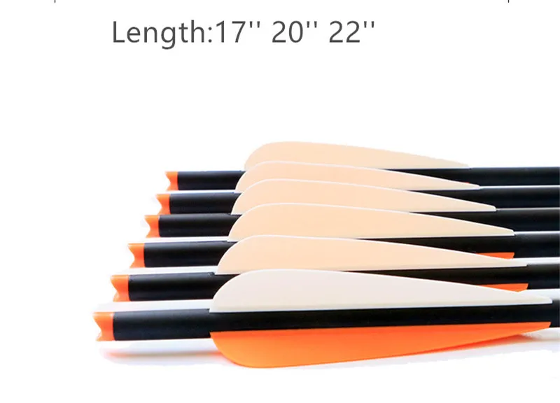 

6/12/24Pcs Target Hunting Arrows Crossbow Bolt Length 17''/20''/22'' Crossbow Carbon Arrow