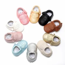 Новый Бренд Детские Мокасины Кожа Девушки Детская Обувь Мода Кисточкой Moccs Детская Обувь Младенцы Малышей Обувь Впервые Уокер N2217