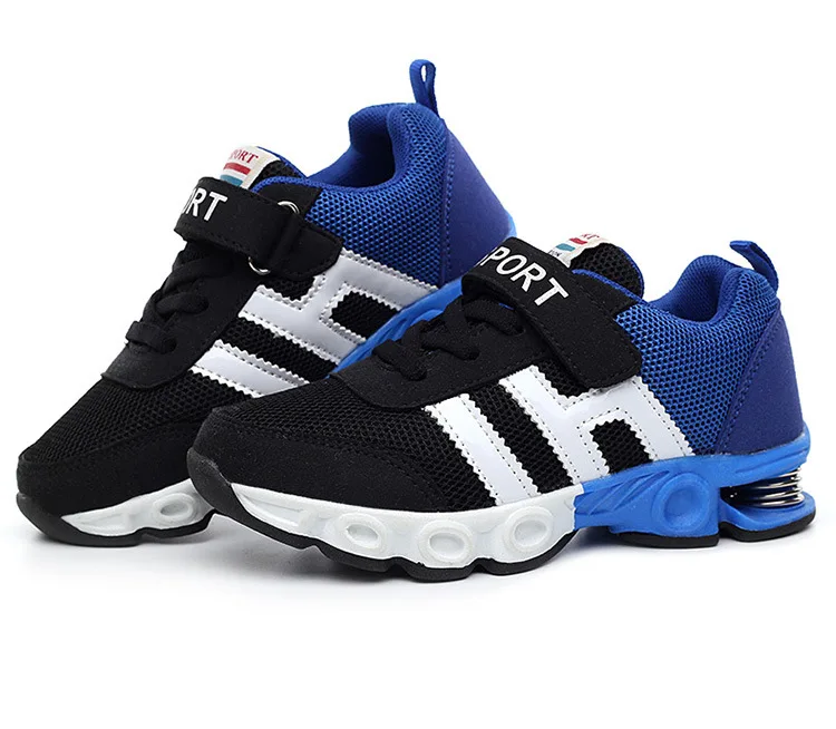 Casuais para Crianças Design de Amortecimento Tênis de Corrida para Meninas Tamanho Crianças Sapatos Meninos Esporte Respirável Malha Formadores 26-39 13 meninos design de amortecimento tênis de corrida