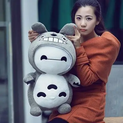 

2016 New Arrival Unisex Baymax For Baby Toy Totoro 32cm Doll Pillow Toys Large Girl Birthday Children's Day Gift