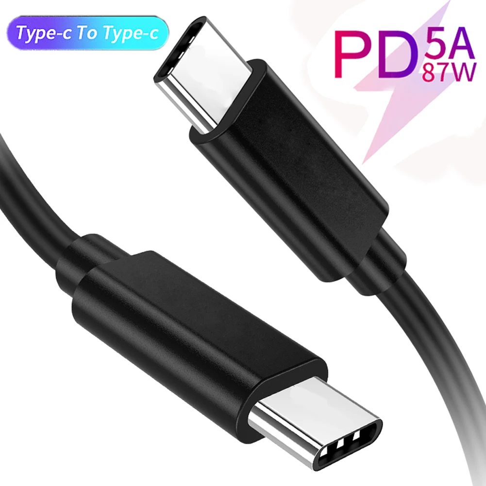 100 Вт Супер быстрая зарядка 5А USB C к type кабель мужчин и PD Кабель зарядного