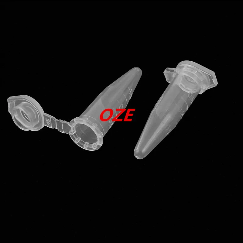 

200Pcs 0.5ml Plastic Clear EP Tube Centrifuge Tubes for Laboratory w Graduated