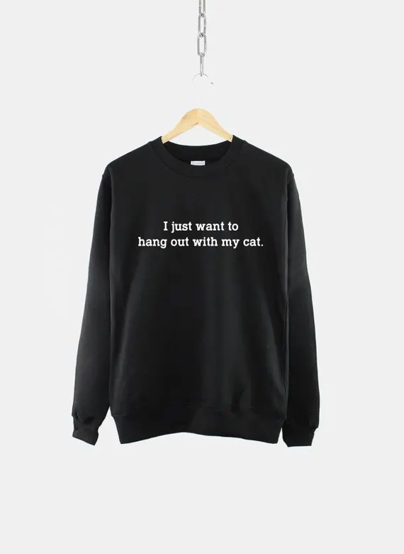 Sugarbaby I Just Want To Hang Out With My Cat Women's Cat Math Sweatshirt  Cat Lover Gift Cats Are Greater Than People Jumper read this if you want to be great at drawing people