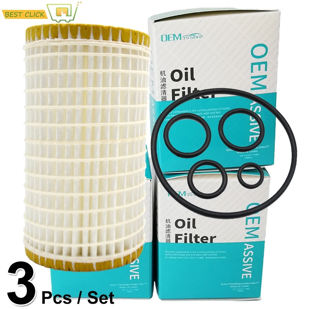 

Set Of (3) Oil Filter 0001802609 For Mercedes Benz Viano C55 CL55 CLK55 CLS55 E55 G55 ML55 S55 AMG CL550 CLK550 CLS550 E550 G550