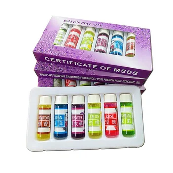 

KBAYBO 6pcs Essential Oil For Diffuser 6 Kind 5ML Fragrance Aromatherapy Oil Natural Spa Oil Aromatherapy Oil Humidifier