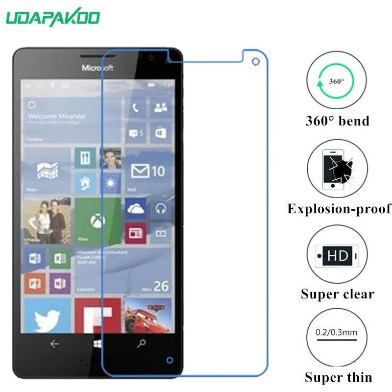 Udapakoo прозрачная закаленная (мягкое стекло) пленка для Nokia Microsoft Lumia 950 XL CityMan Nano