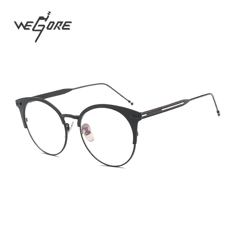Wegore Half-Rim мета Рамки Очки компьютерные очки анти усталость радиационностойкие с