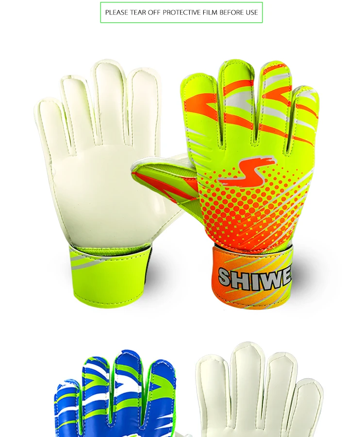 Профессиональные футбольные перчатки вратаря латекс защита пальцев Fingerstall школы для мальчиков девушки дети Футбол Перчатки вратаря