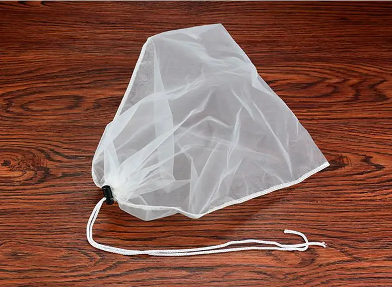 

34*37cm Large Reusable Food Filter Mesh Bag Milk Coffee Seasoning Strainer Soup Tea Drawstring Bags SN1146