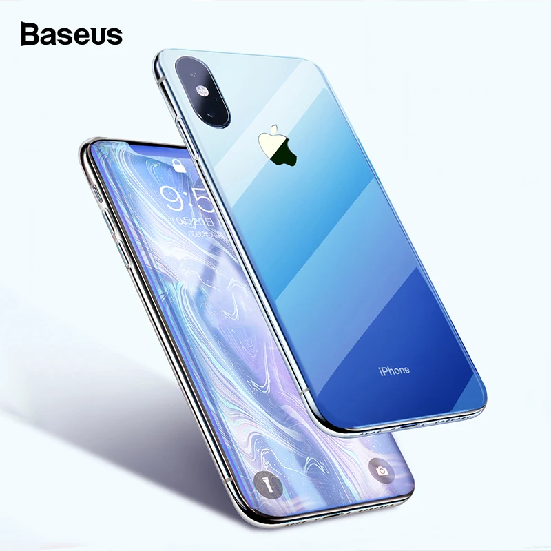 

Baseus Transparent Phone Case For iPhone Xr Xs Max X Gradient Soft TPU Back Cover For iPhone Protective Shell Coque Fundas Capa