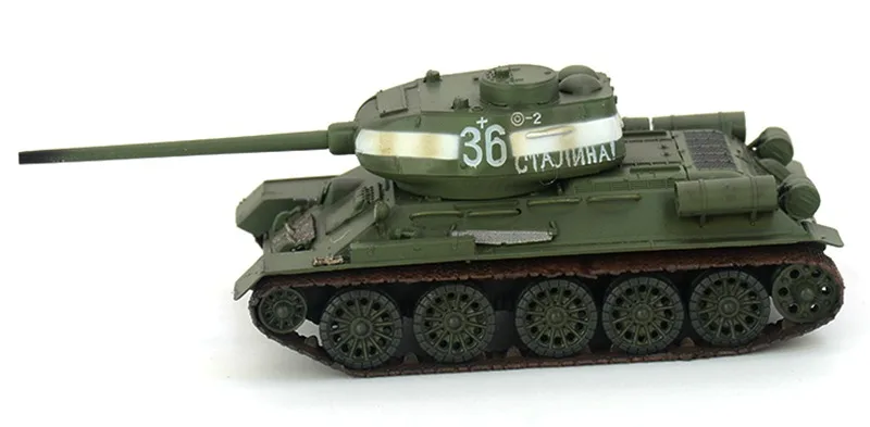 Предварительно построенный 1/72 масштаб T-34 Танк советская T-34-85 Вторая мировая война хобби Коллекционная готовая пластиковая модель