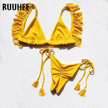 

RUUHEE Swimsuit Swimwear Women Bikini Sexy Brazilian Bikini Set 2019 Padded Bathing Suit Push Up Summer Beach Wear Biquini