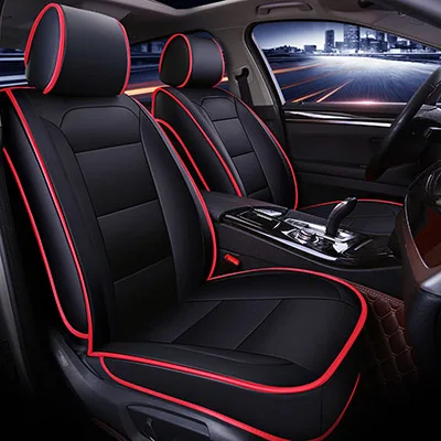 Sports style car seat cover for honda accord 2003-2007 civic city cr-v jazz car accessories - Название цвета: black red no pillow