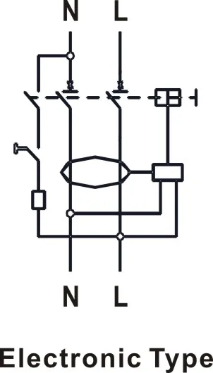 RCCB LNL2-40E 1 P+ N 10KA электронный Тип AC Тип УЗО