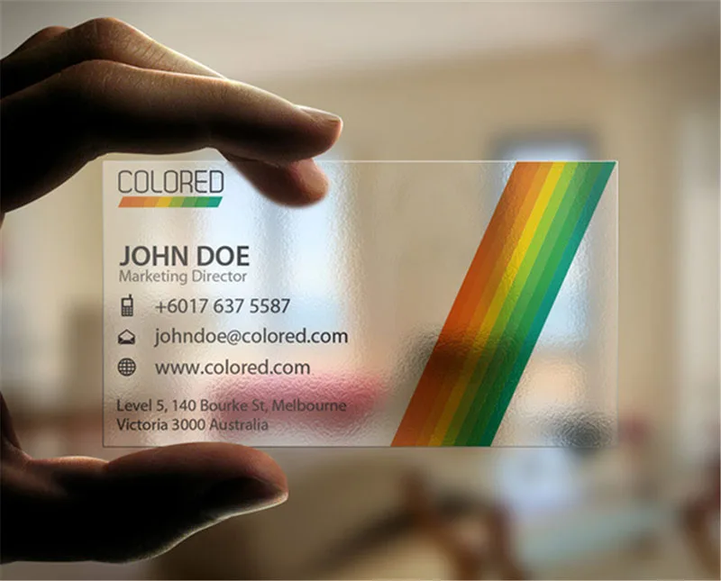 200pcs/one design printing card pvc personalized transparent card 85.5*54mm plastic business cards