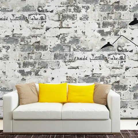 Avoir Images Haokhome Moderne Faux Brique 3d Papier Peint Rouille Rouge Blanc dernière salutations