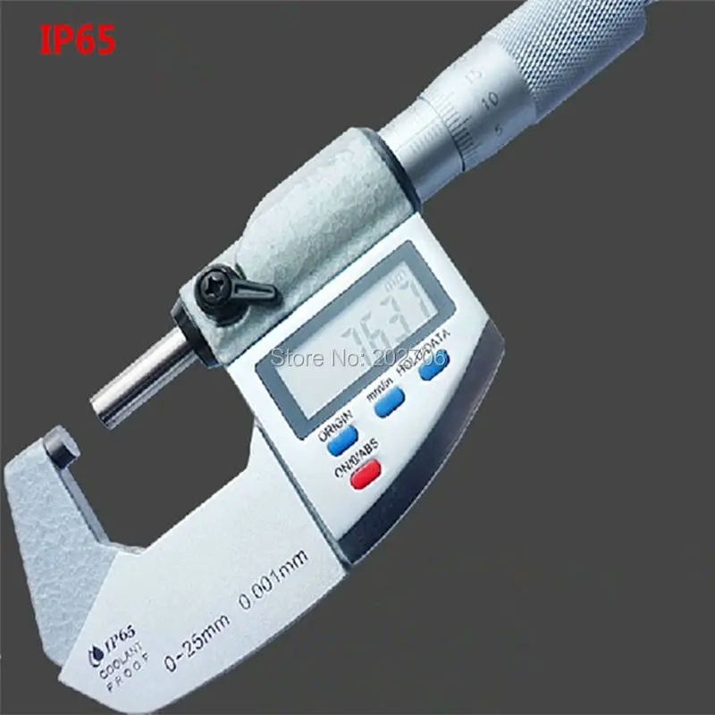 0 25mm*0.001mm IP65 water proof digital micrometer caliper gauge 0