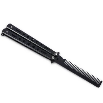 Тренировочный нож бабочка тренировочный из нержавеющей стали|butterfly knife comb|knife