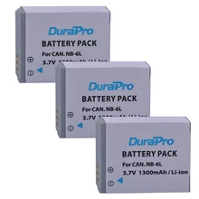 3Pcs NB-6L NB 6L NB-6LH Digital Li-ion Battery for Canon PowerShot SX520 HS SX530 SX600 SX610 SX700 SX710 IXUS 85 95 200 210 105