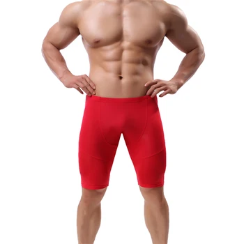 

Mens Sexy Sleepwear Casual Comfy Homewear Sleep Shorts Knee-length Sheer Lounge Pants Men Slim Pajama Bottoms Home