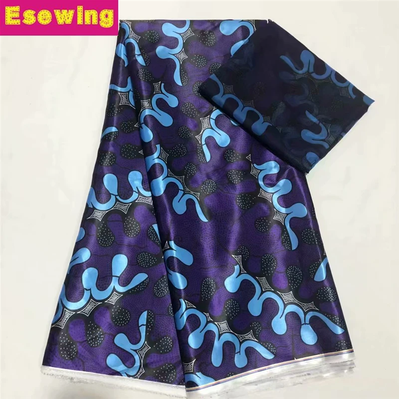 Esewing африканская батиковая набивка листья из ткани узор Настоящая Африканская ткань с воском гарантированное настоящая Анкара восковая печать хлопок для платья