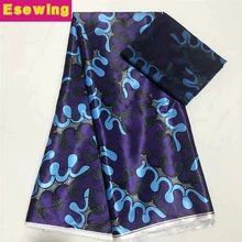 Esewing африканская батиковая набивка листья из ткани узор Настоящая Африканская ткань с воском гарантированное настоящая Анкара восковая печать хлопок для платья