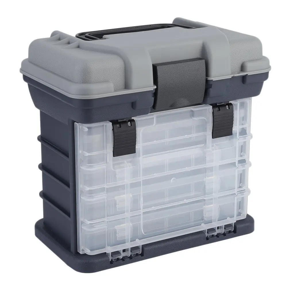 Koop 27*17*26 cm Draagbare Plastic Outdoor 5 Layer Big Visgerei Tool Opbergdoos Case met Handvat gratis verzending