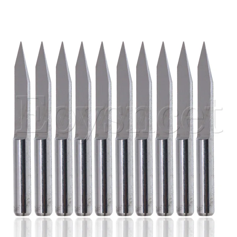 

New 10PCS Flat bottom Engraving bits 0.3mm 30 Degree CNC Router PCB Wood