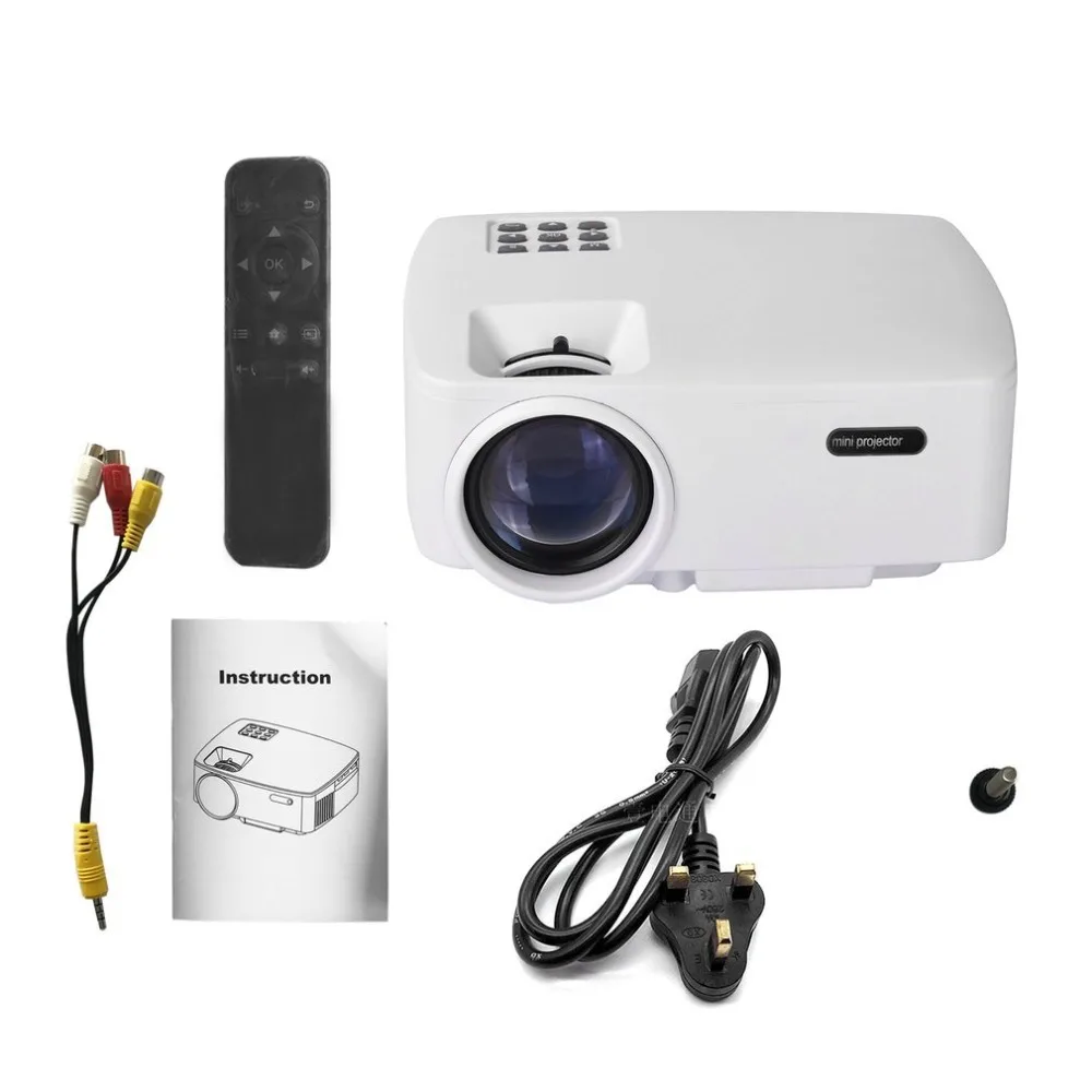 

50W Mini Portable 1080P HD Projector Enjoyable Home Cinema Theater Home Entertainment Device Multimedia Player EU Plug