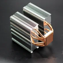 Для Intel AMD 775 115x1366 AM3 платформа 6 медная тепловая трубка компьютер процессор кулер пассивный бесшумный безвентиляторный радиатор охлаждения