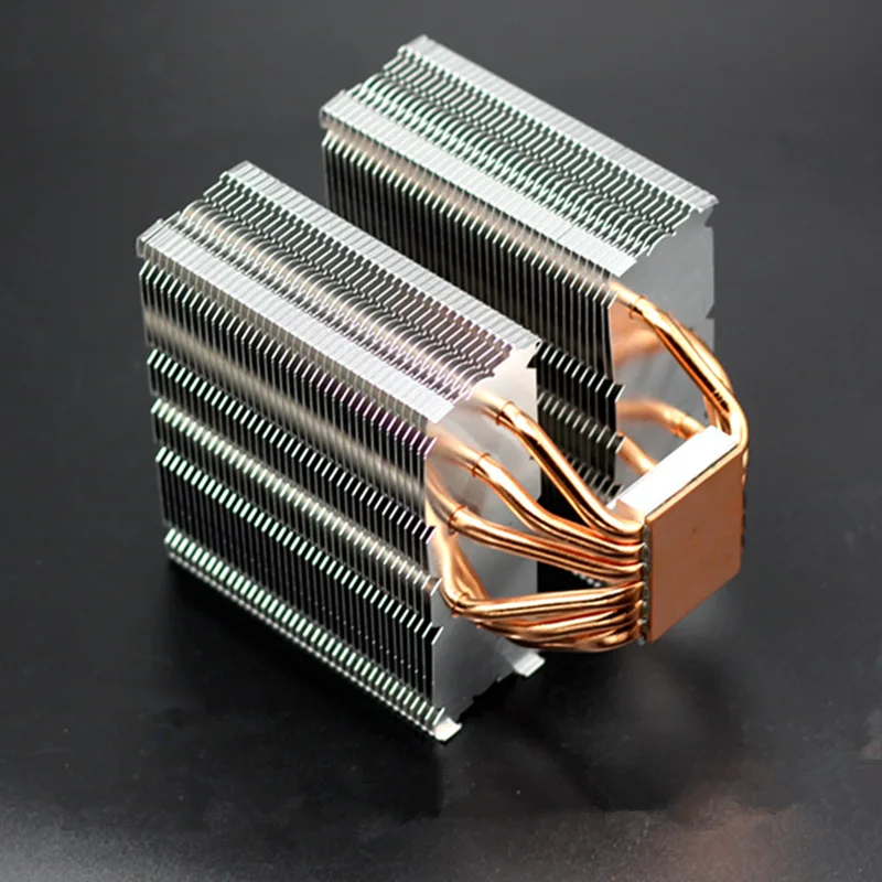 para Intel Amd Tubo de Calor Plataforma Cobre Computador Cpu Cooler Silencioso Mudo Fanless Radiador Refrigeração 775 115×1366 Am3 6