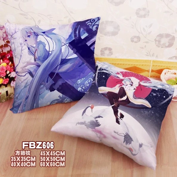 FBZ606 VOCALOID японского аниме домашний текстиль двухсторонняя подушка с узором в виде квадратов чехлы - Цвет: FBZ606